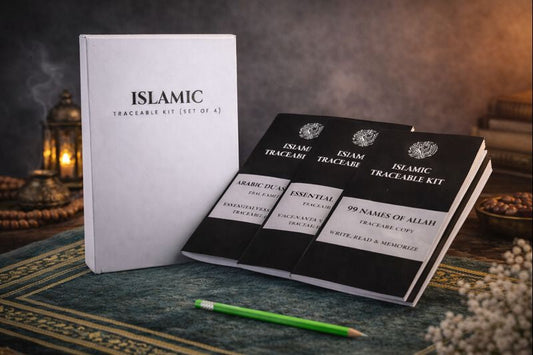Islamic Traceable Kit for Kids – Learn Arabic Writing (Set of 4)