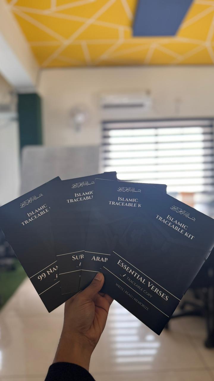 Traceable Islamic Learning Set – 99 Names, Surah Yaseen & Daily Prayers for Children