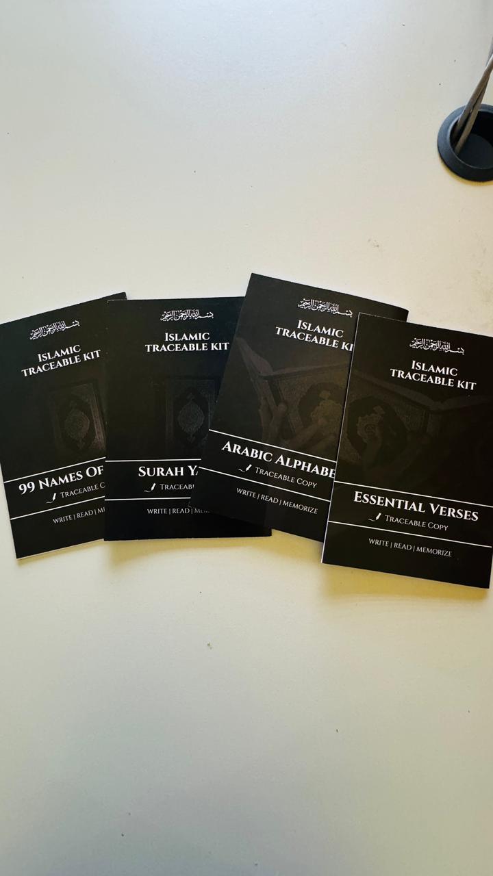 Traceable Islamic Learning Set – 99 Names, Surah Yaseen & Daily Prayers for Children