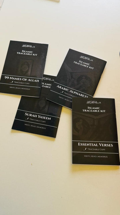 Traceable Islamic Learning Set – 99 Names, Surah Yaseen & Daily Prayers for Children